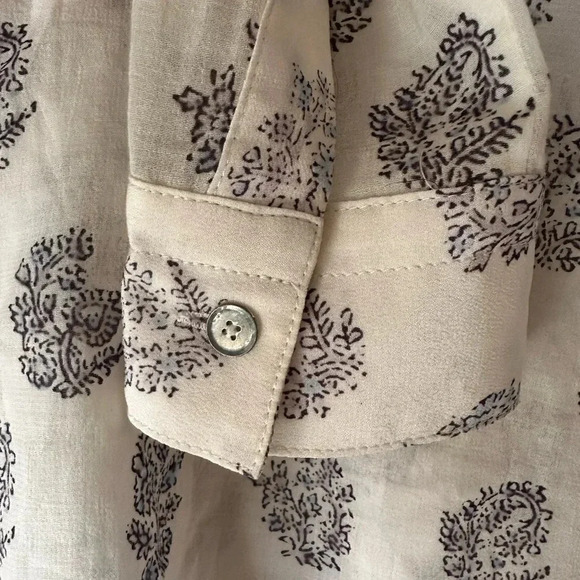 Rebecca Taylor Long Sleeve 3/4 Button Up Blouse - Picture 9 of 15